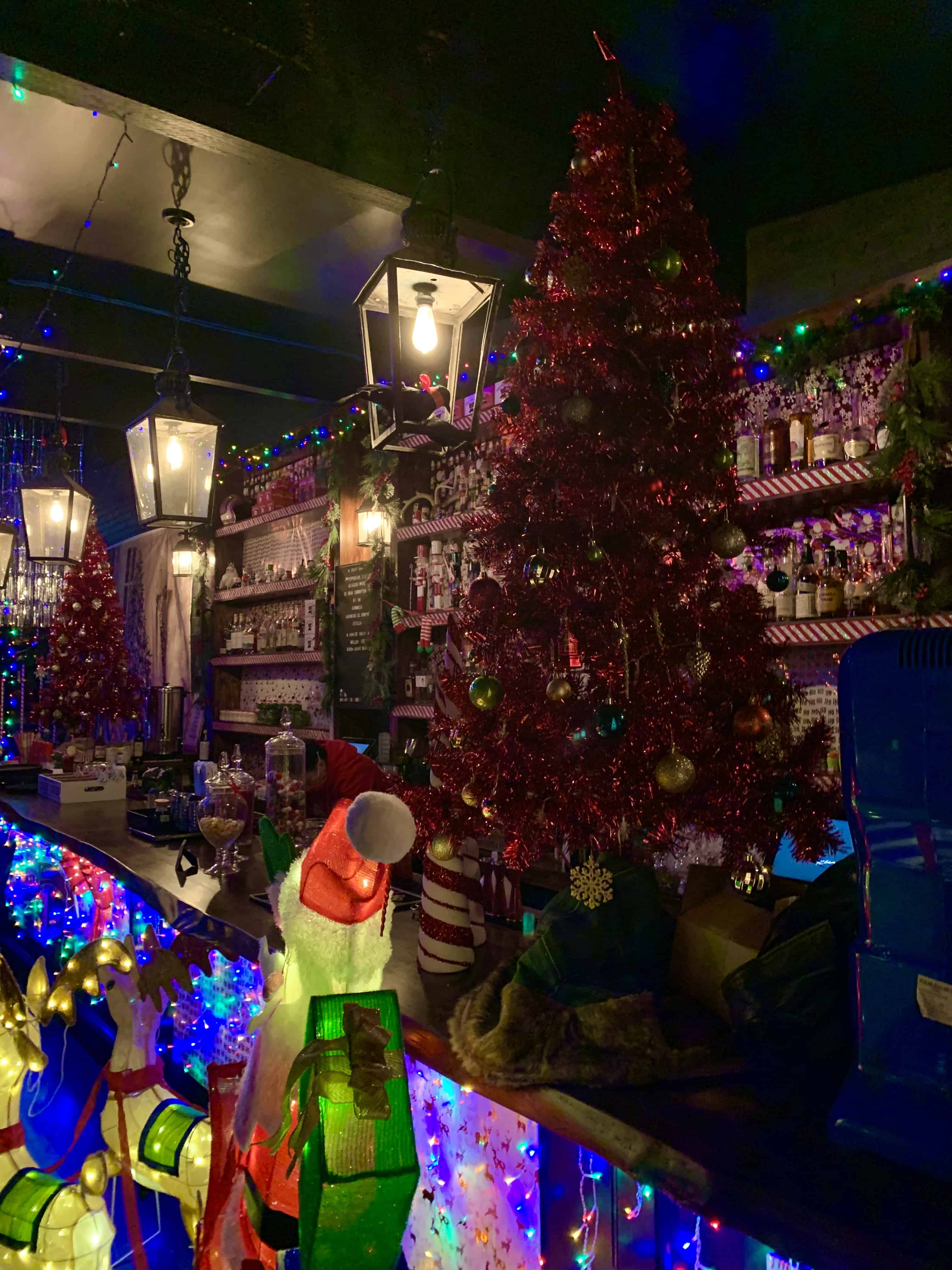 Christmas themed bar in D.C.